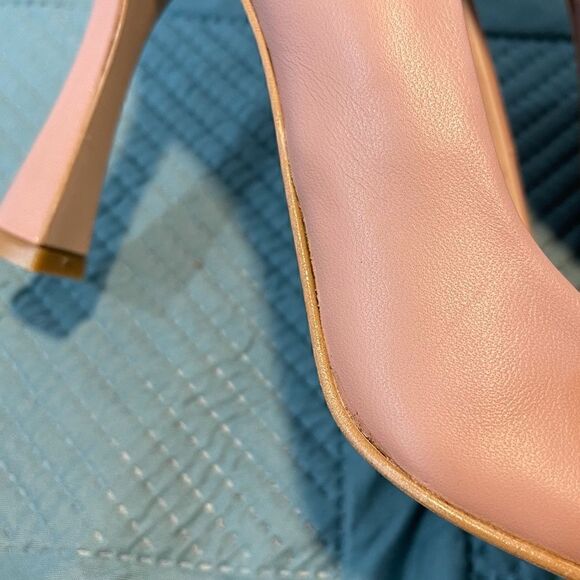 NAPOLEONI blush Made In Italy Leather Square Toe Pumps - Picture 12 of 12